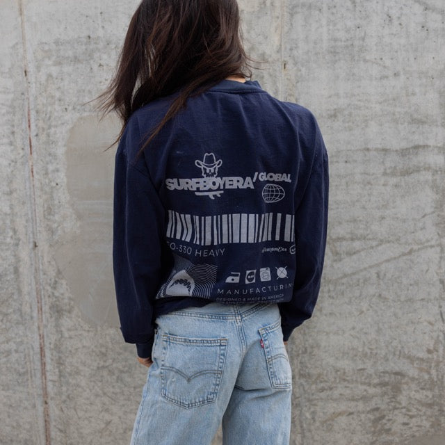 INSPIRED BLUE LONGSLEEVED