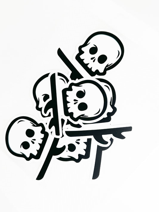 SURF ERA SKULL DECAL